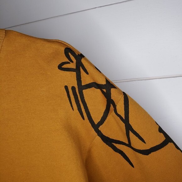 The Power Of Words Thale Blanc Resilient Crewneck Sweatshirt Quilted Sleeve Med - Picture 6 of 10